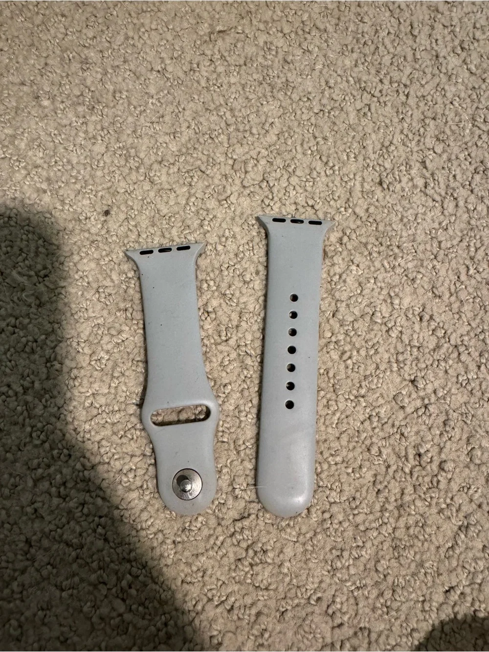 Apple Light Gray Silicone Watch Band for Apple Watch
